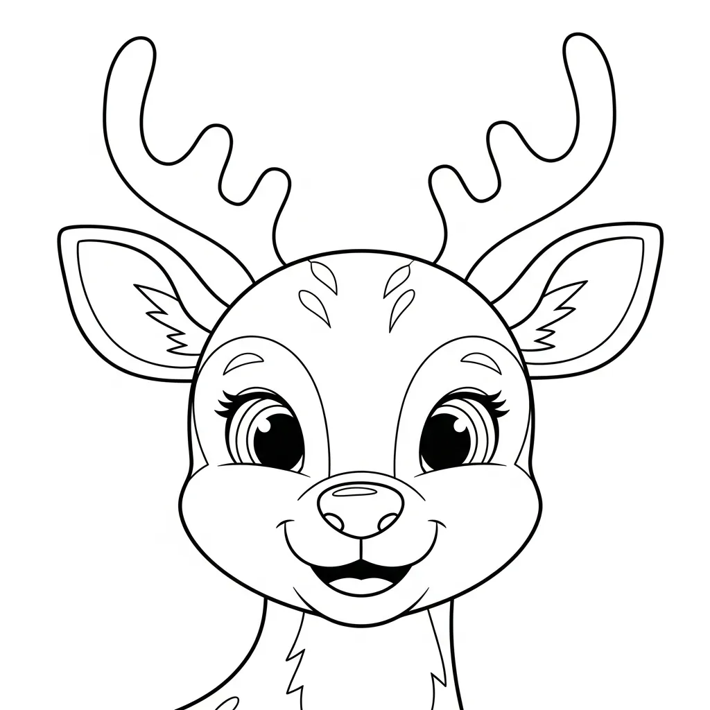Ciervos para colorear para imprimir