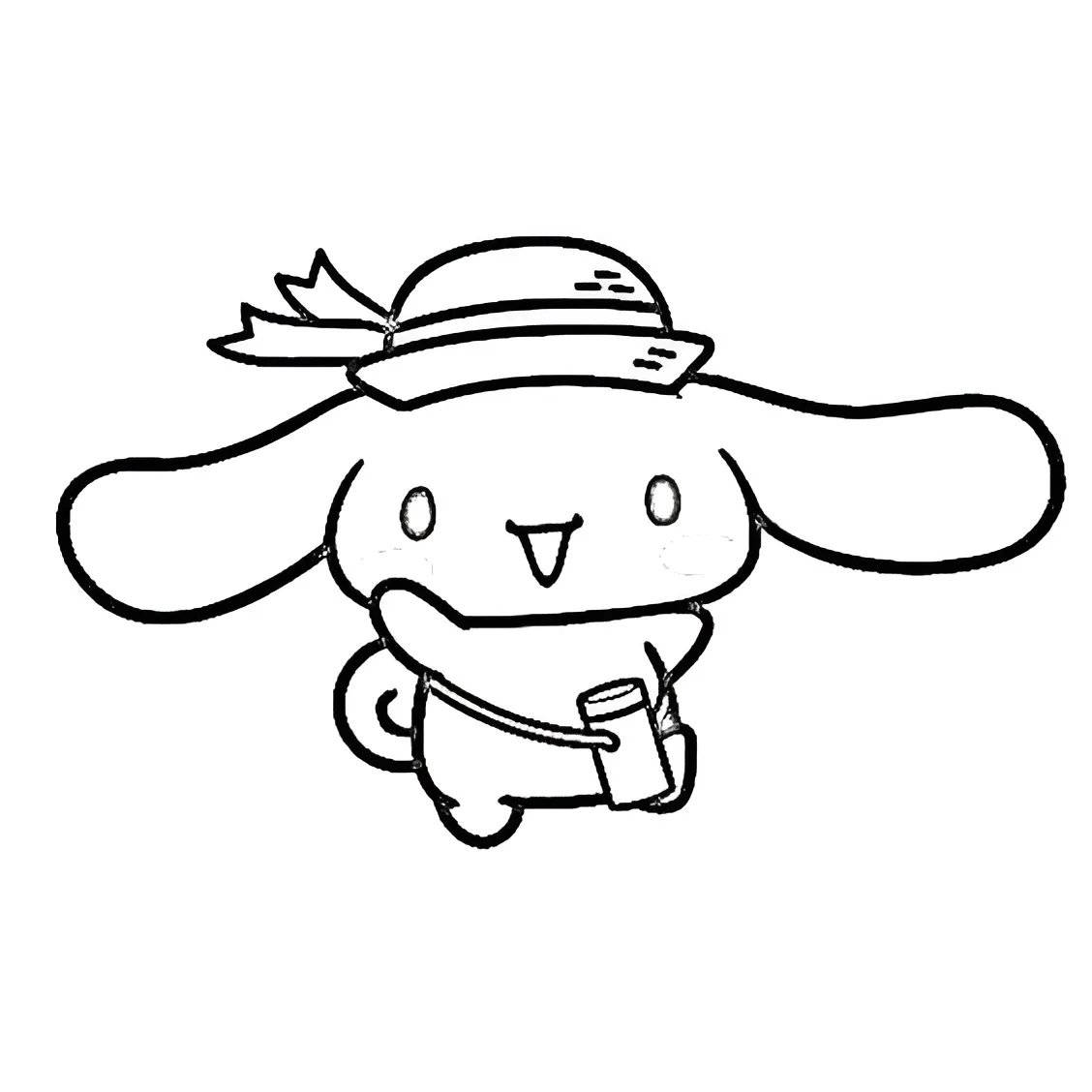 Cinnamoroll 1 para colorear para niño para imprimir gratis