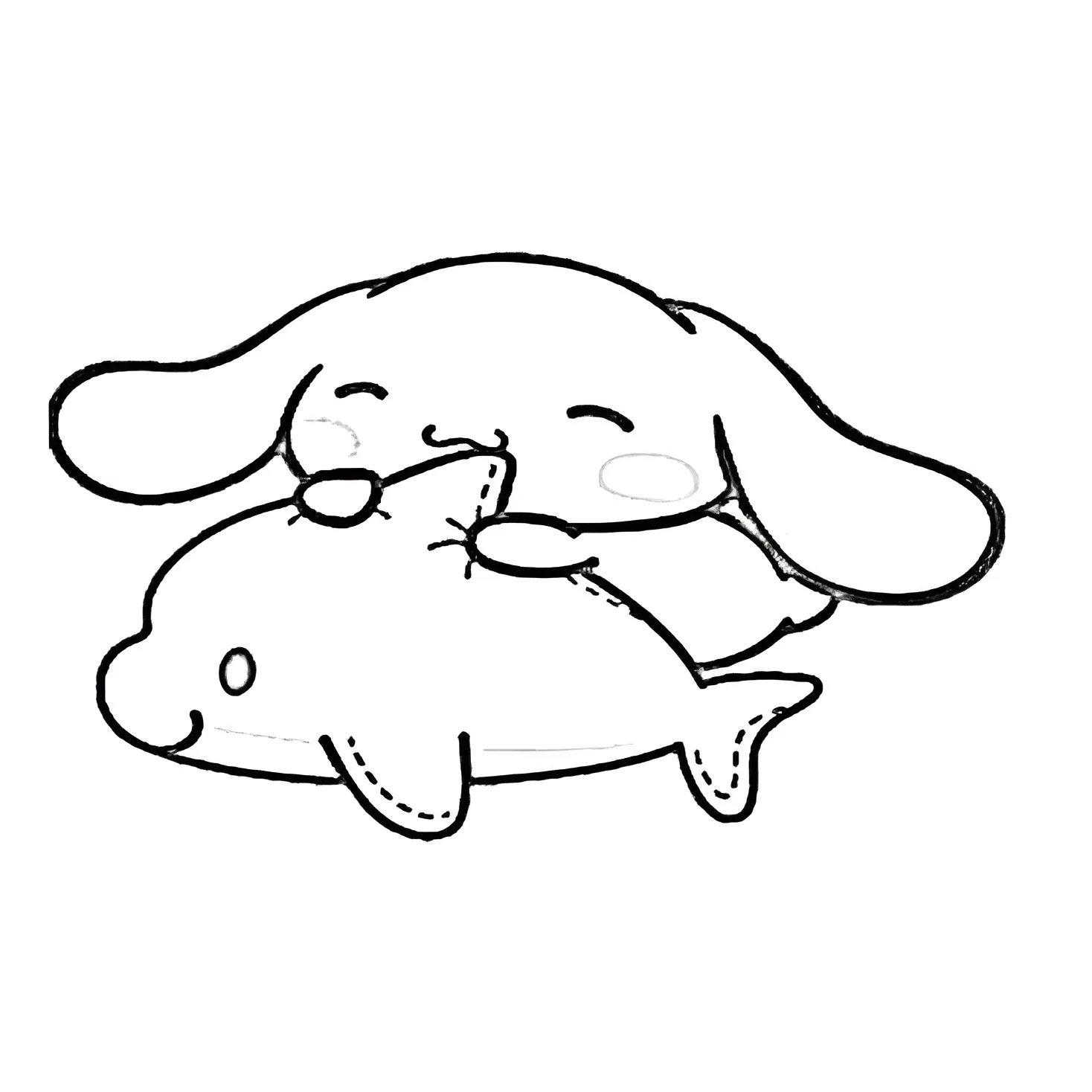 Cinnamoroll 11 para colorear para imprimir pdf