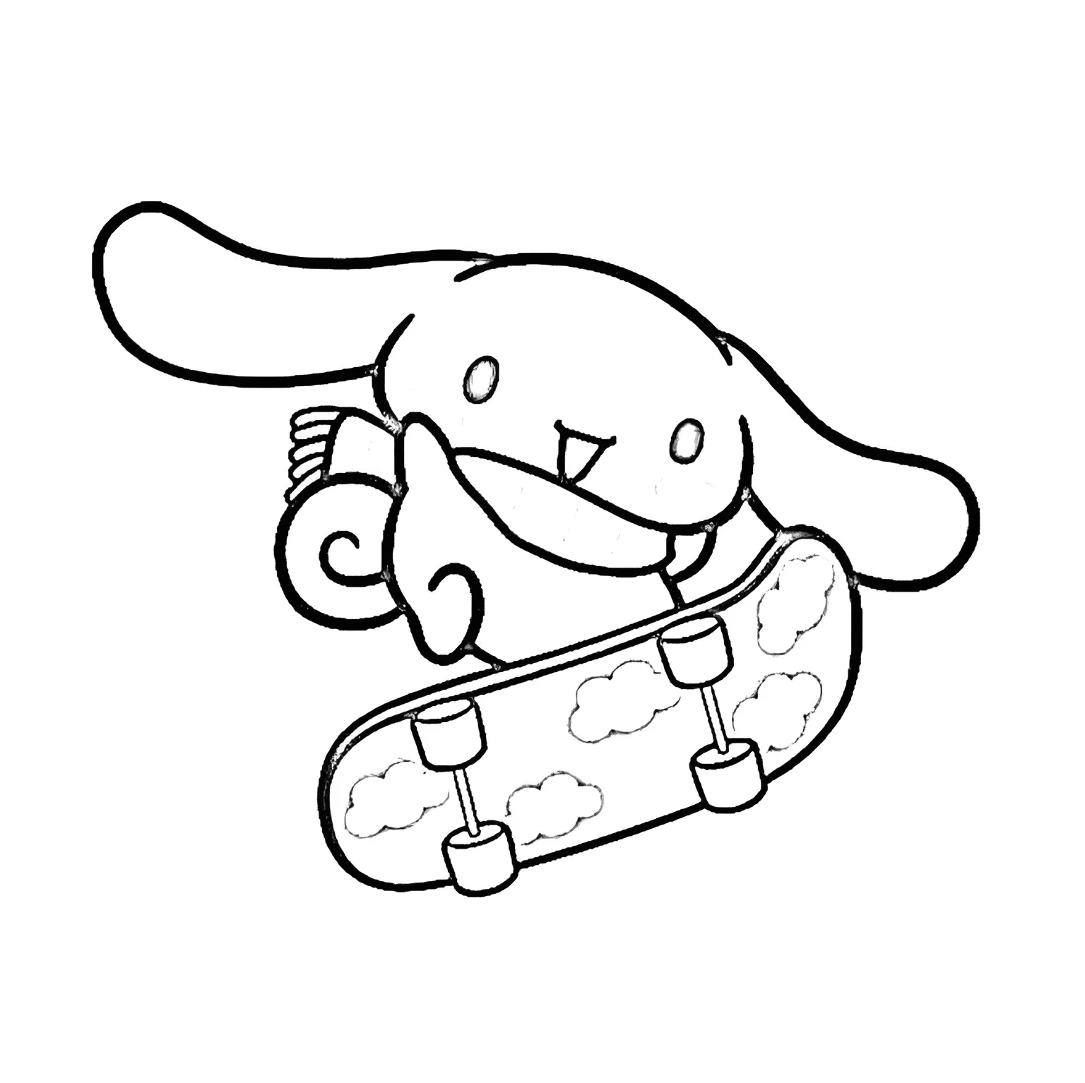 Cinnamoroll 14 para colorear y aprendizaje