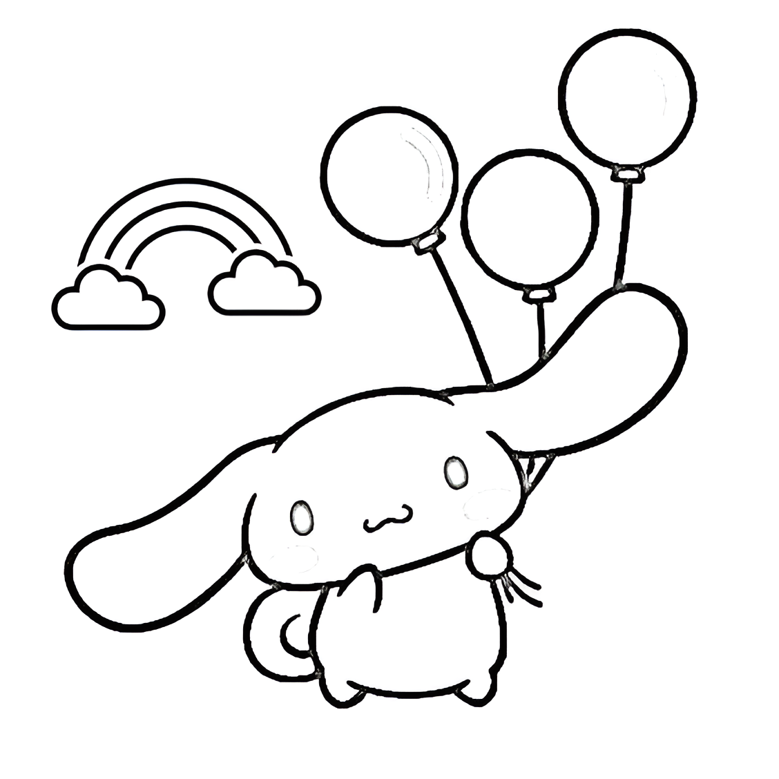 Cinnamoroll 19 para colorear gratis para niños