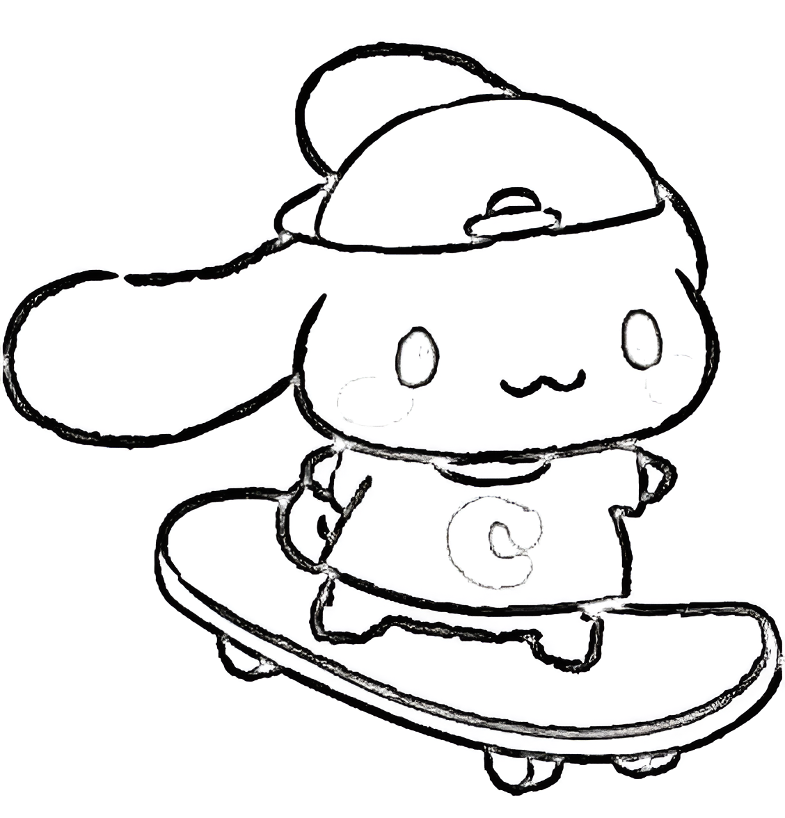 Cinnamoroll 20 para colorear para niño de 3 años