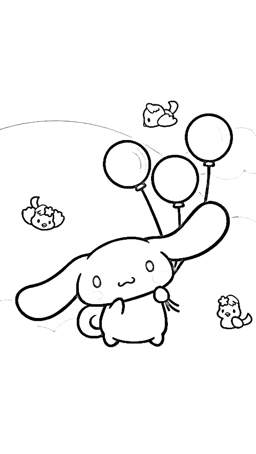 Cinnamoroll 22 para colorear en línea para niño