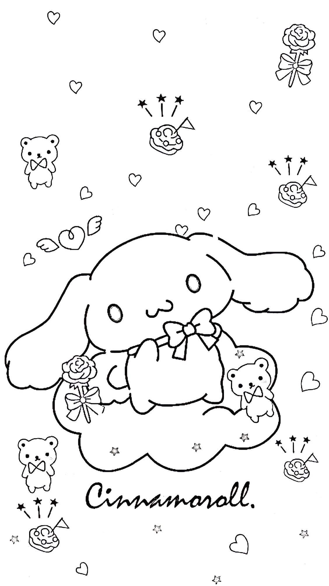 para imprimir Cinnamoroll 24 para colorear gratis