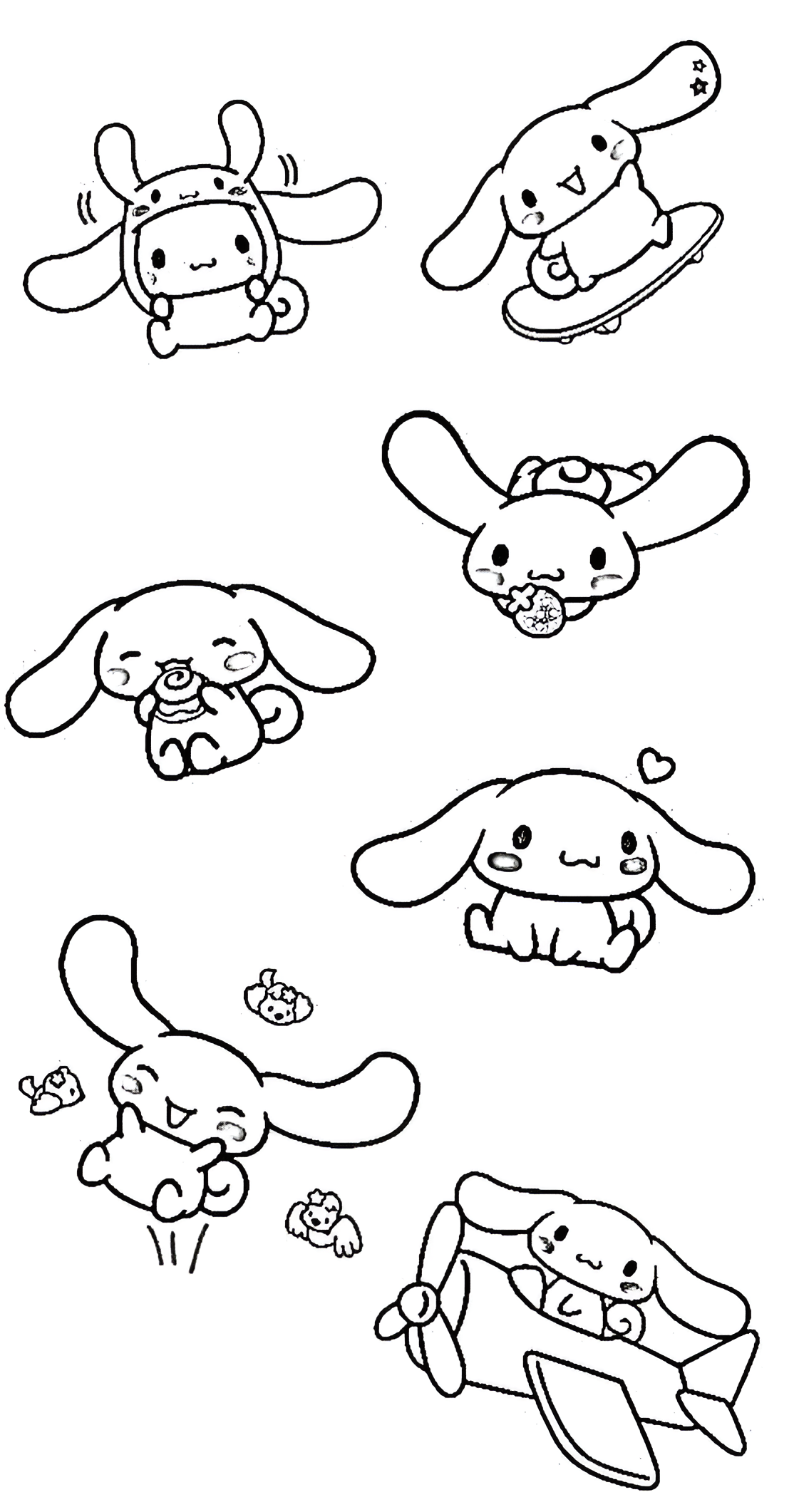 Cinnamoroll 26 para colorear para niño de 2 años