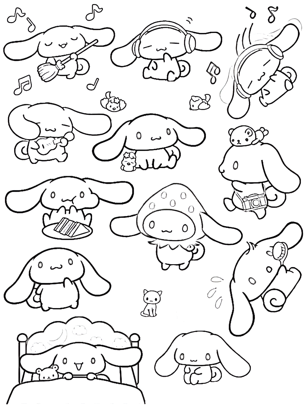 descargar Cinnamoroll 27 para colorear gratis