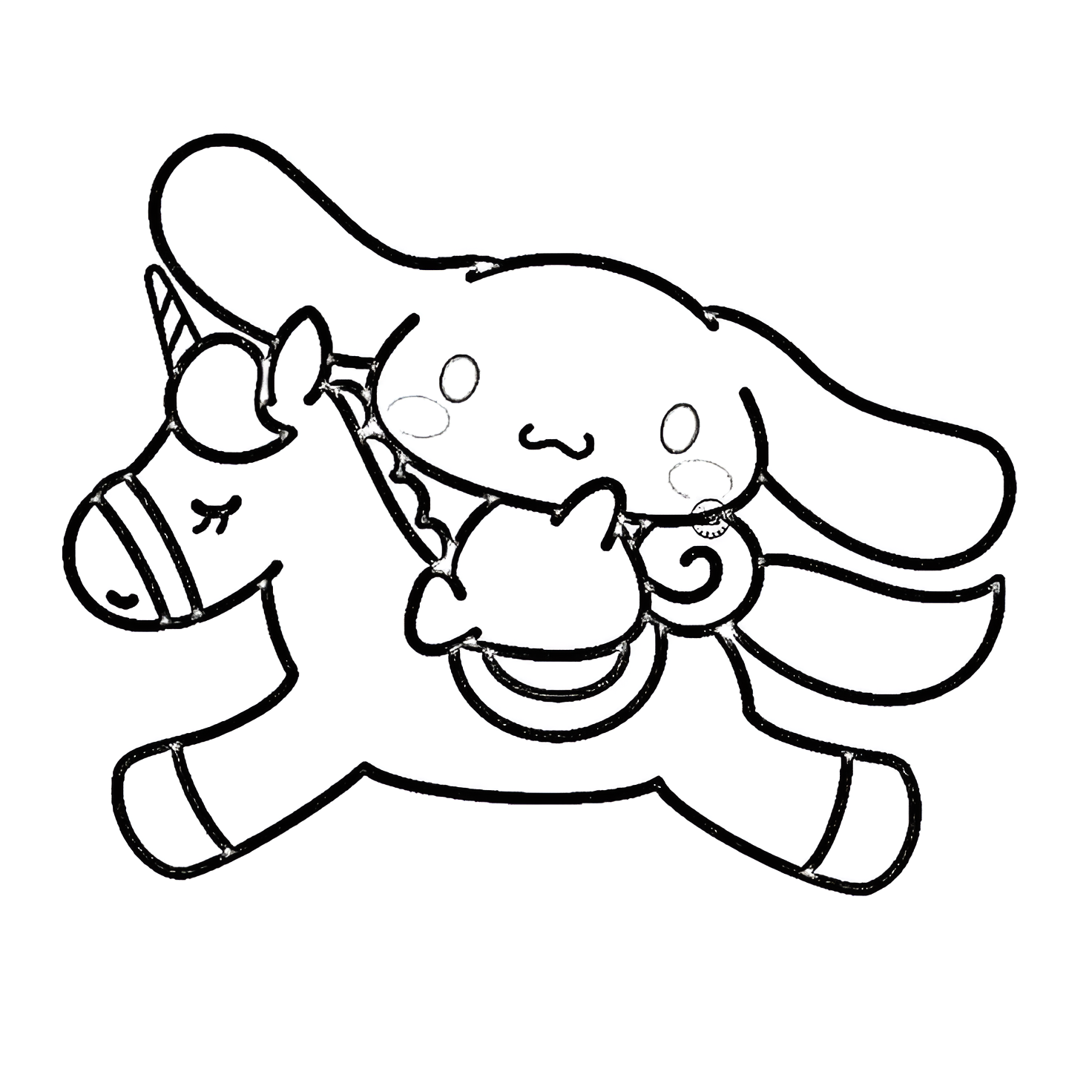 Cinnamoroll 28 para colorear gratis para imprimir