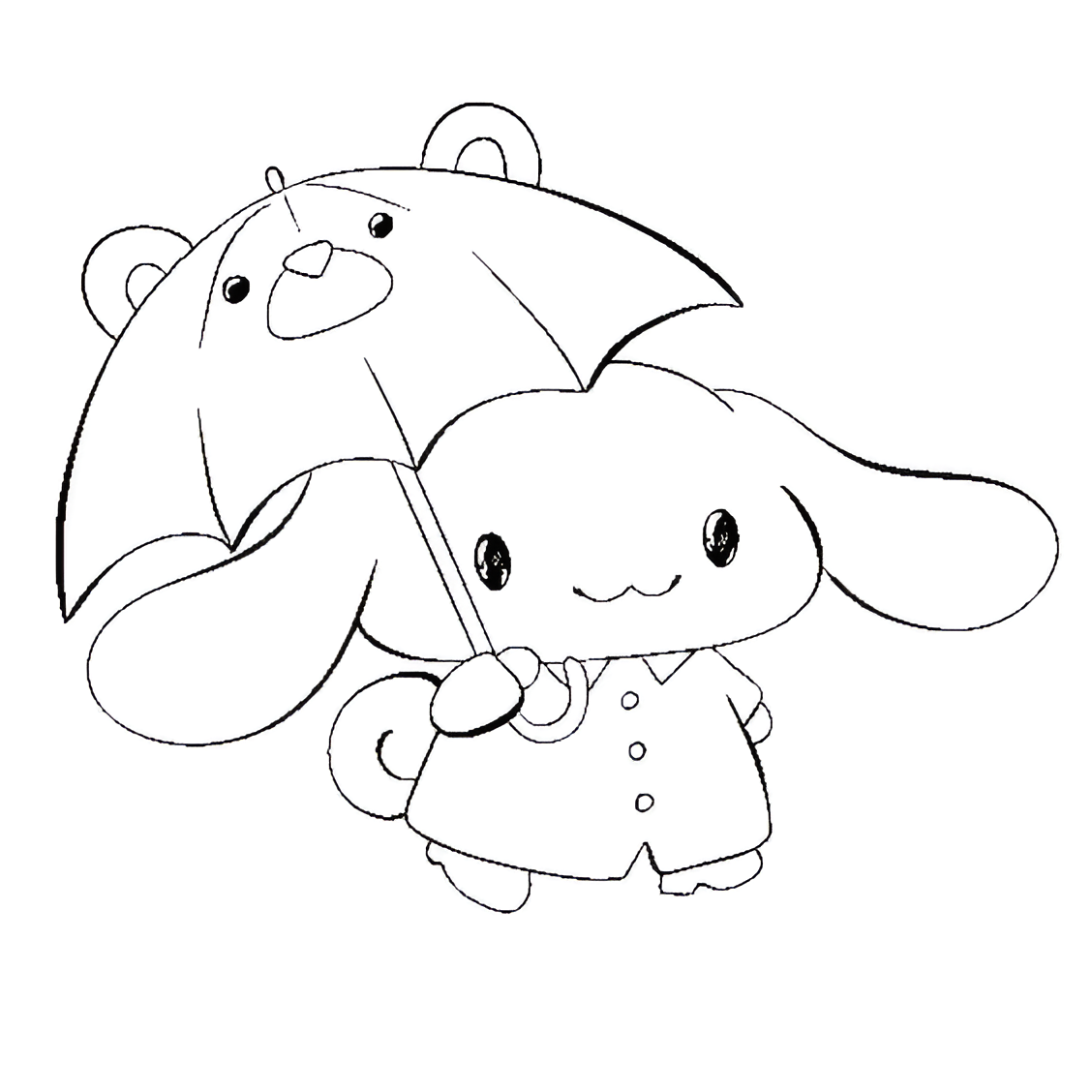 Cinnamoroll 34 para colorear para imprimir gratis pdf