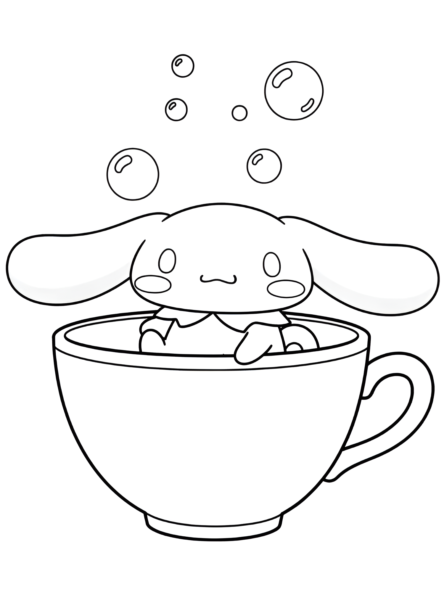 Cinnamoroll 36 para colorear para imprimir pdf gratis