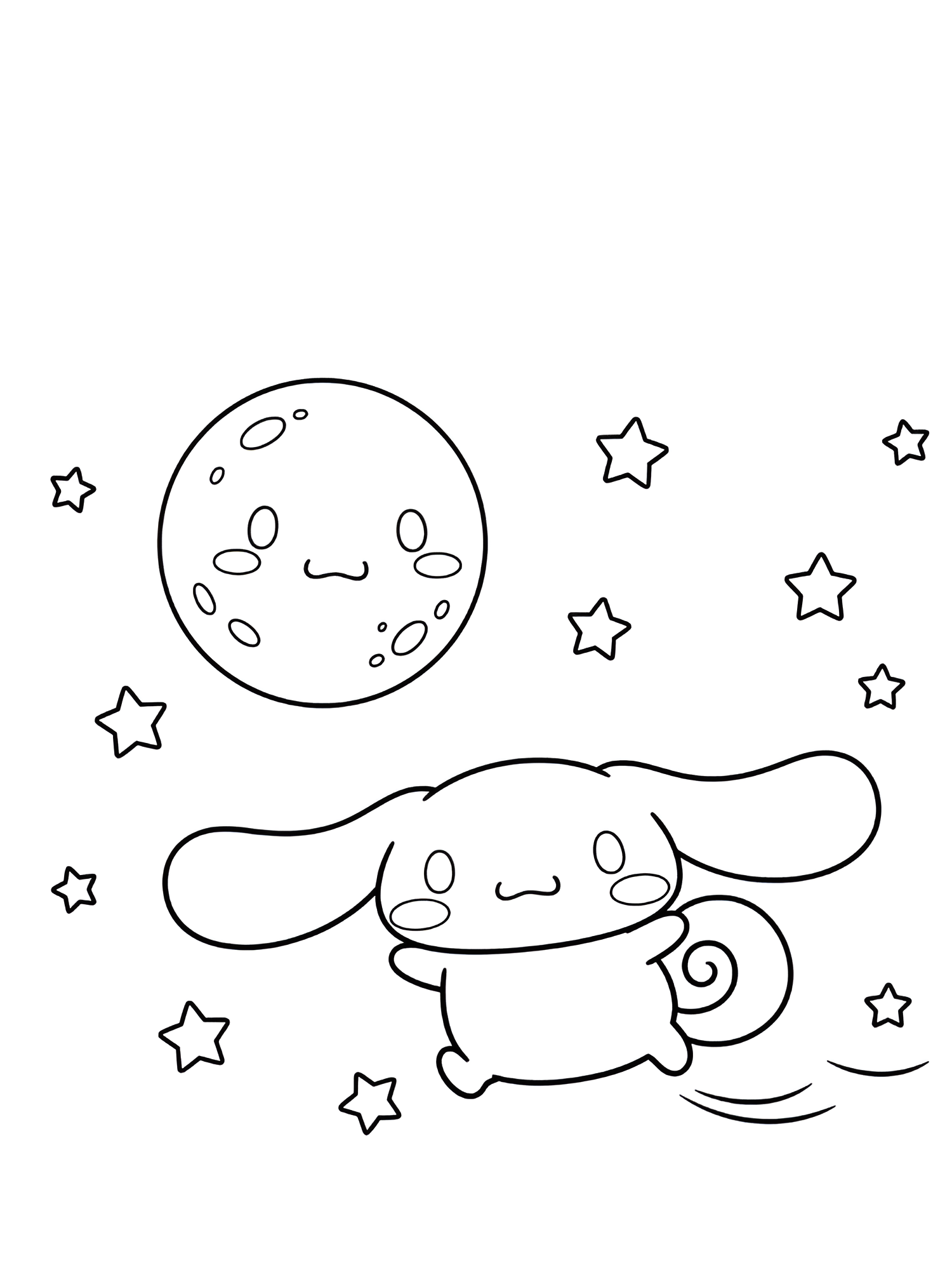 Cinnamoroll 37 para colorear para imprimir kawaii