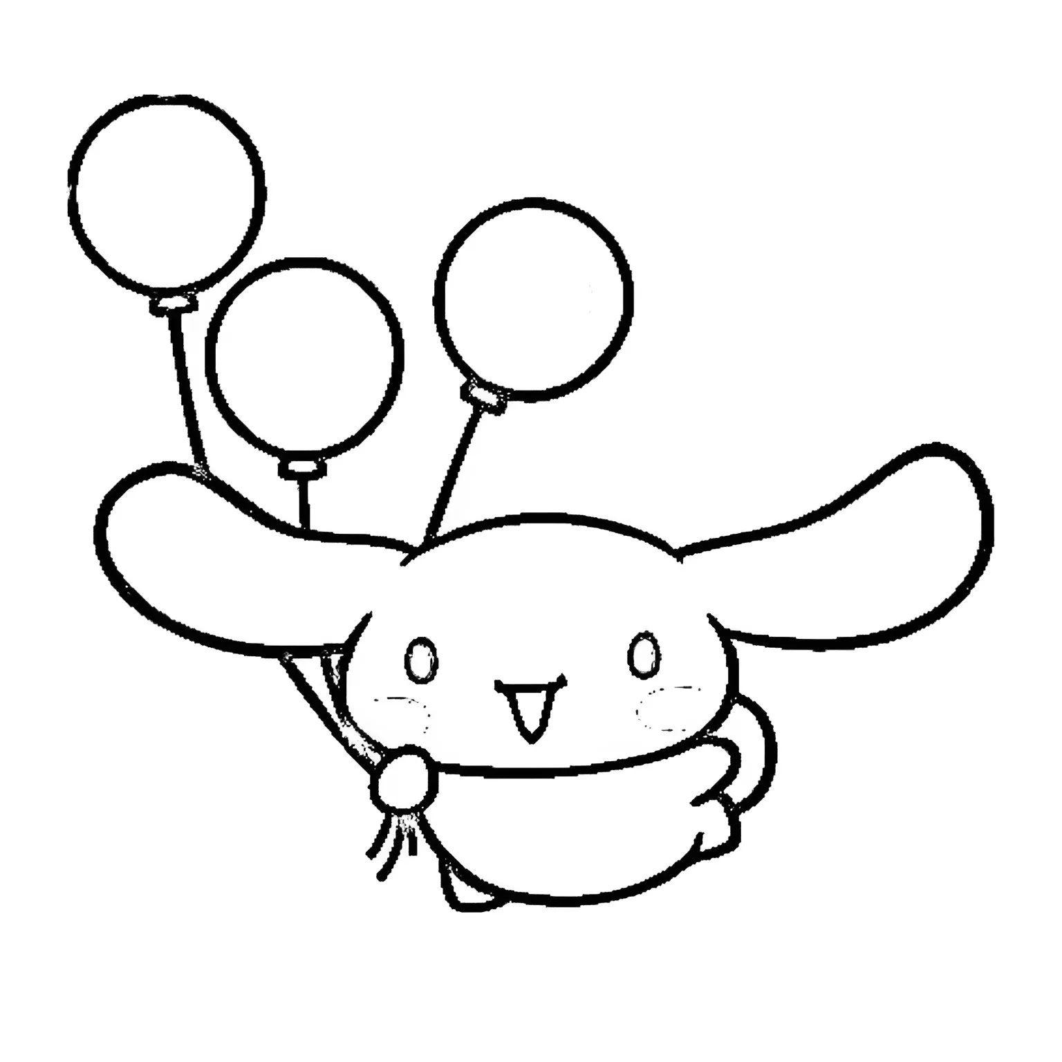 Cinnamoroll 4 para colorear para imprimir a4