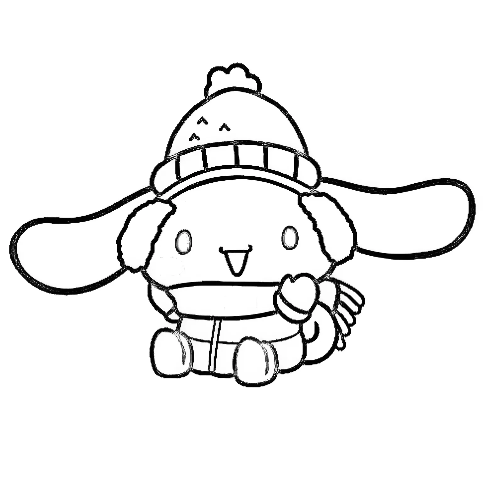 Cinnamoroll 5 para colorear para niño de 8 años