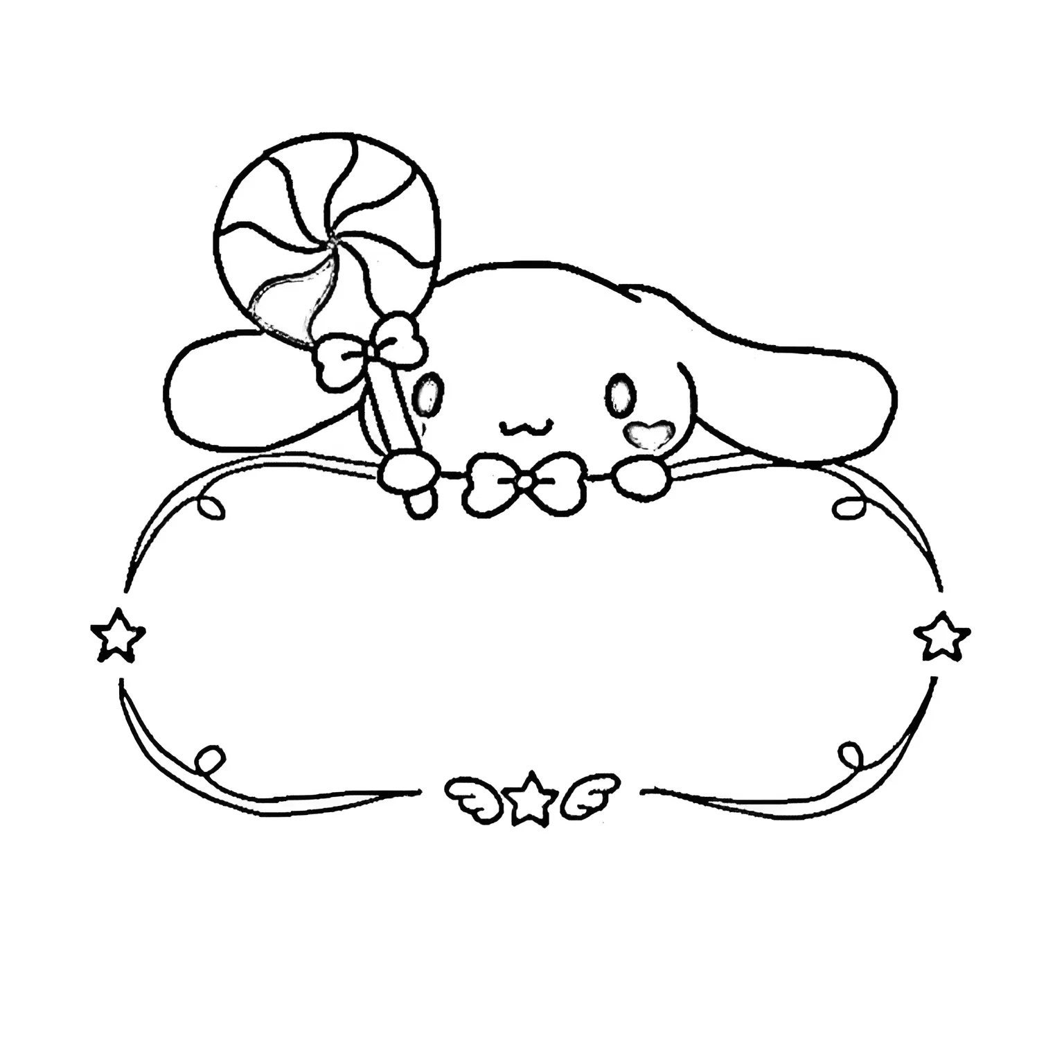 Cinnamoroll 6 para colorear para imprimir gratis