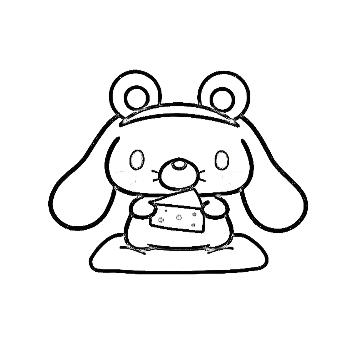 Cinnamoroll 8 para colorear para imprimir para niños