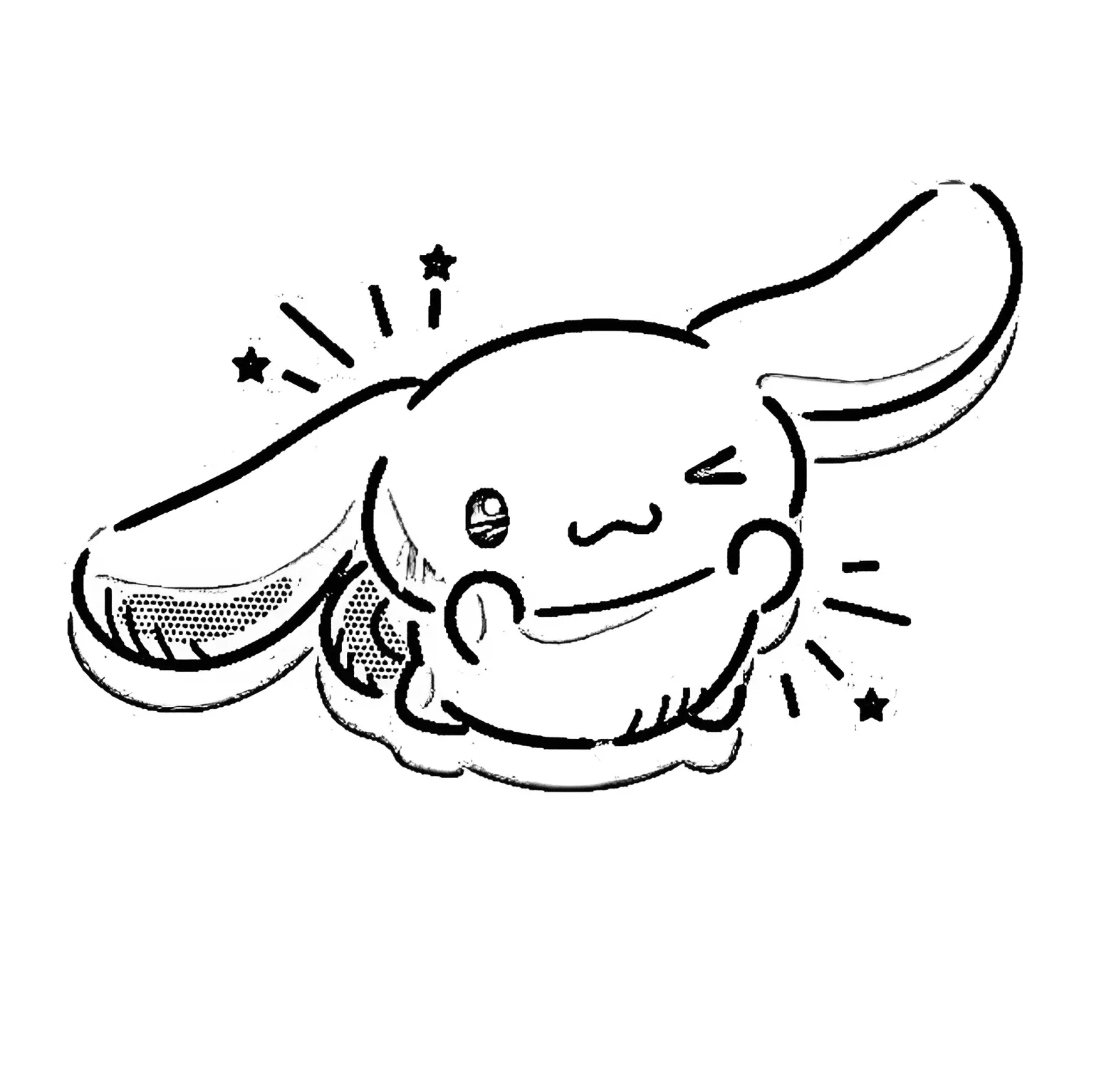 Cinnamoroll 9 para colorear para imprimir a4