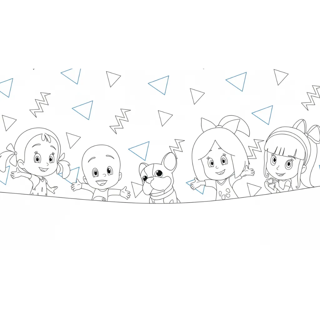 imagen para colorear Cleo y Cuquín12 niño