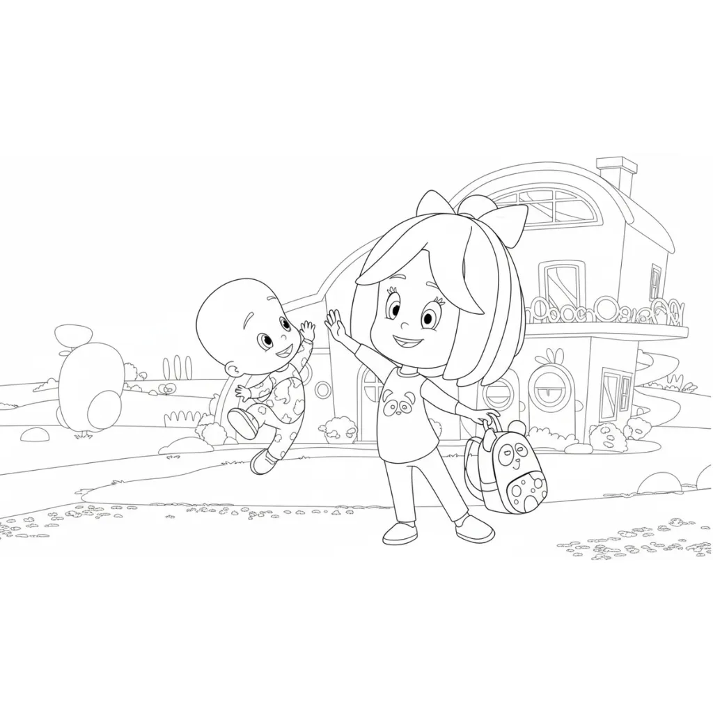 Cleo y Cuquín14 para colorear para imprimir