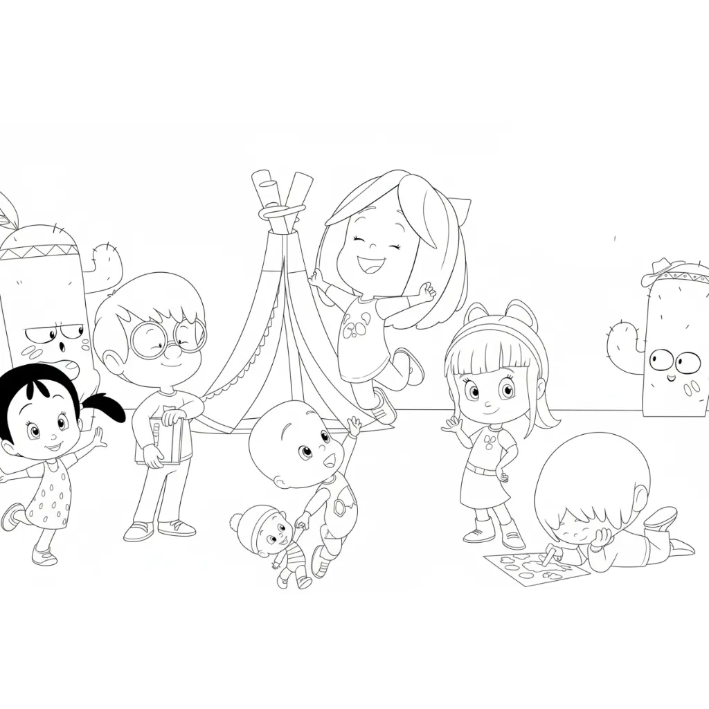 descargar Cleo y Cuquín3 para colorear gratis