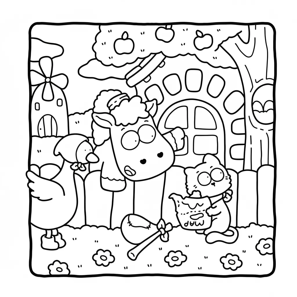 Coco Wyo para colorear para imprimir kawaii 2