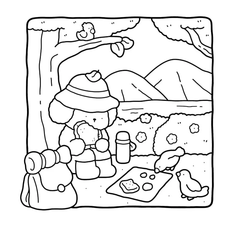 Coco Wyo para colorear para imprimir para niño de 4 años