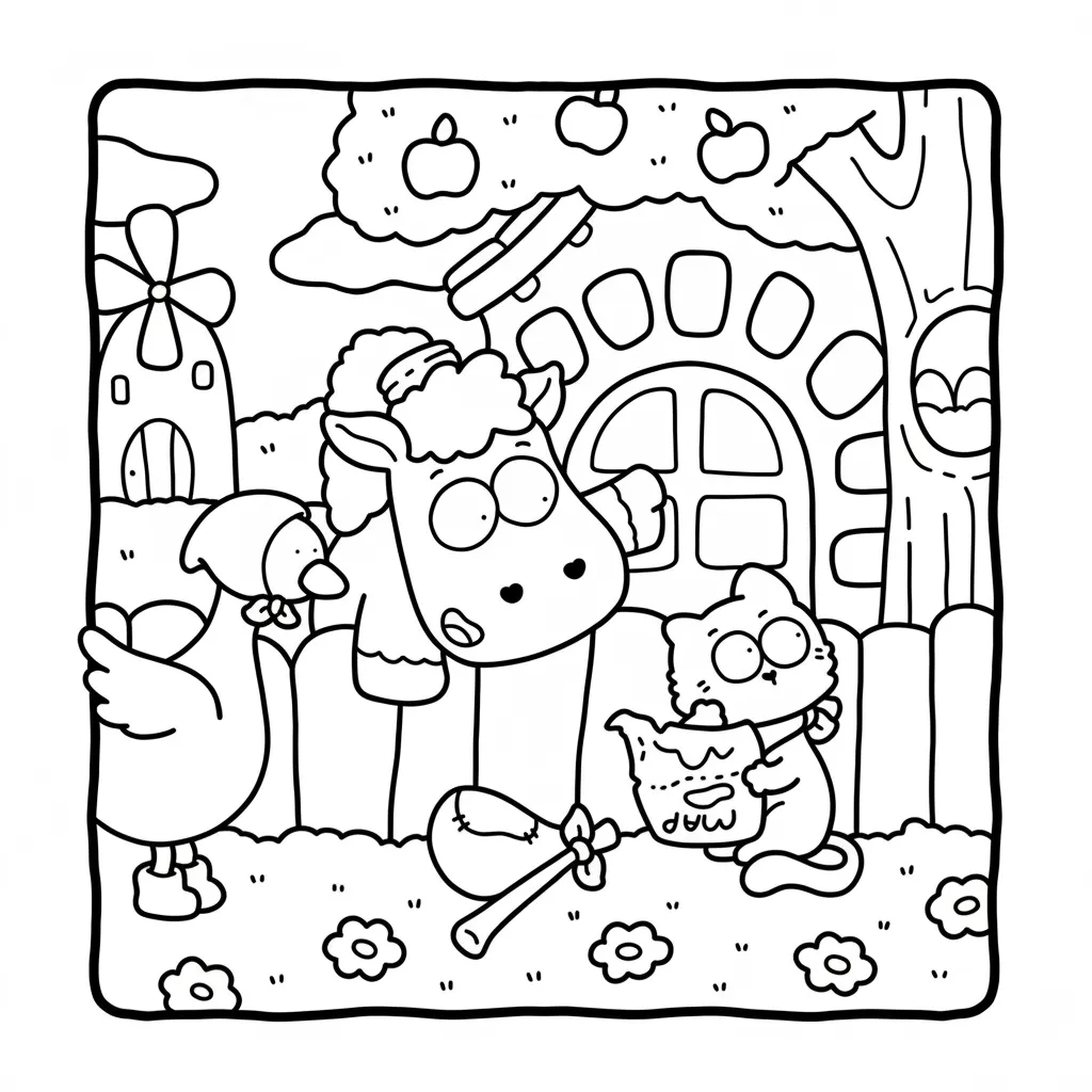 Coco Wyo para colorear y recortar