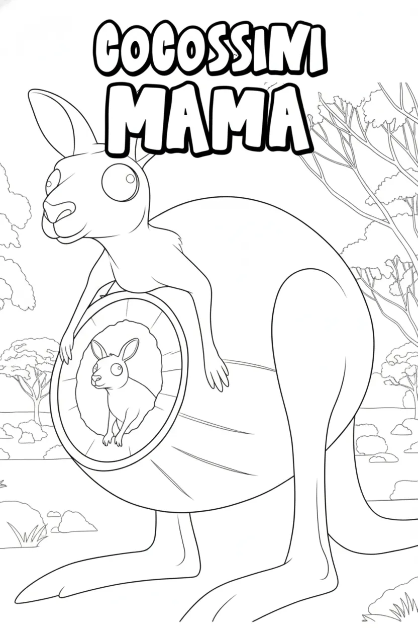 Cocossini Mama para colorear para imprimir gratis