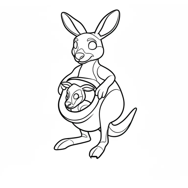 Cocossini Mama para colorear para bebé para imprimir