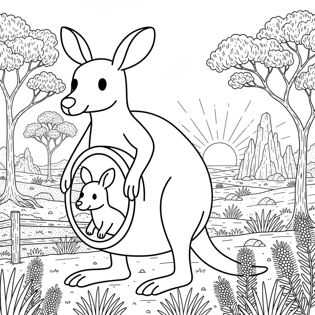 Cocossini Mama para colorear para niño para imprimir