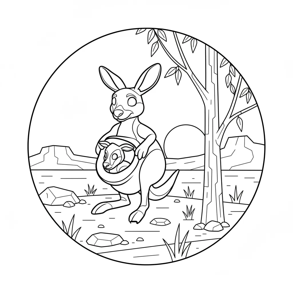 Cocossini Mama para colorear en línea para niño