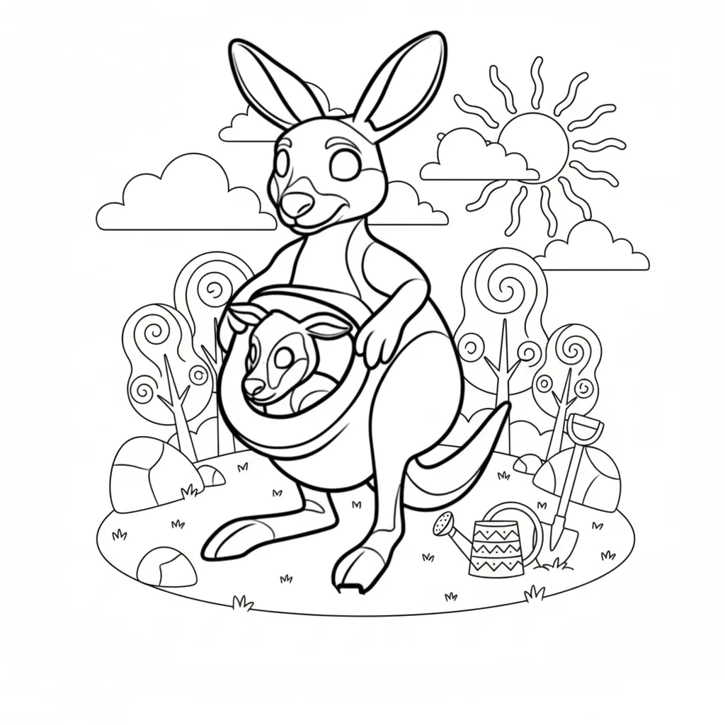 Cocossini Mama para colorear de para niños