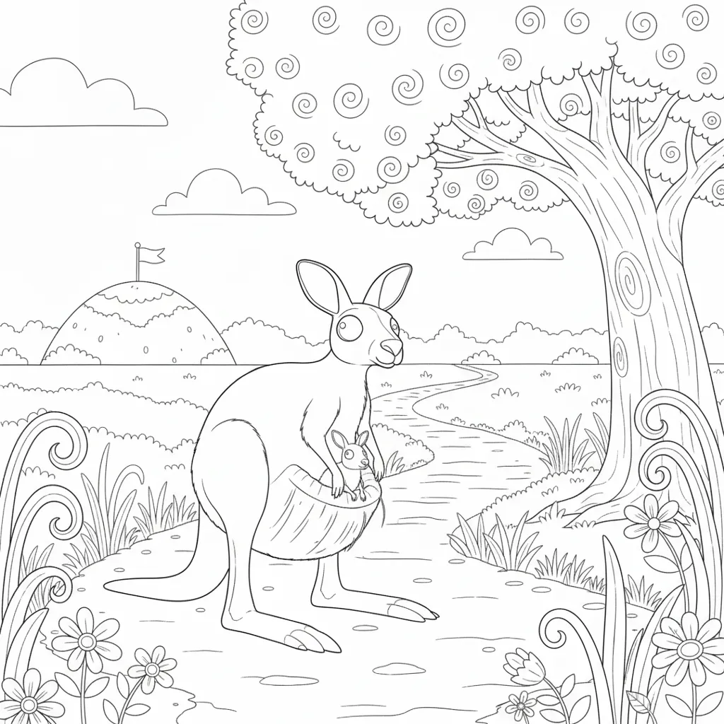 Cocossini Mama para colorear gratis para imprimir