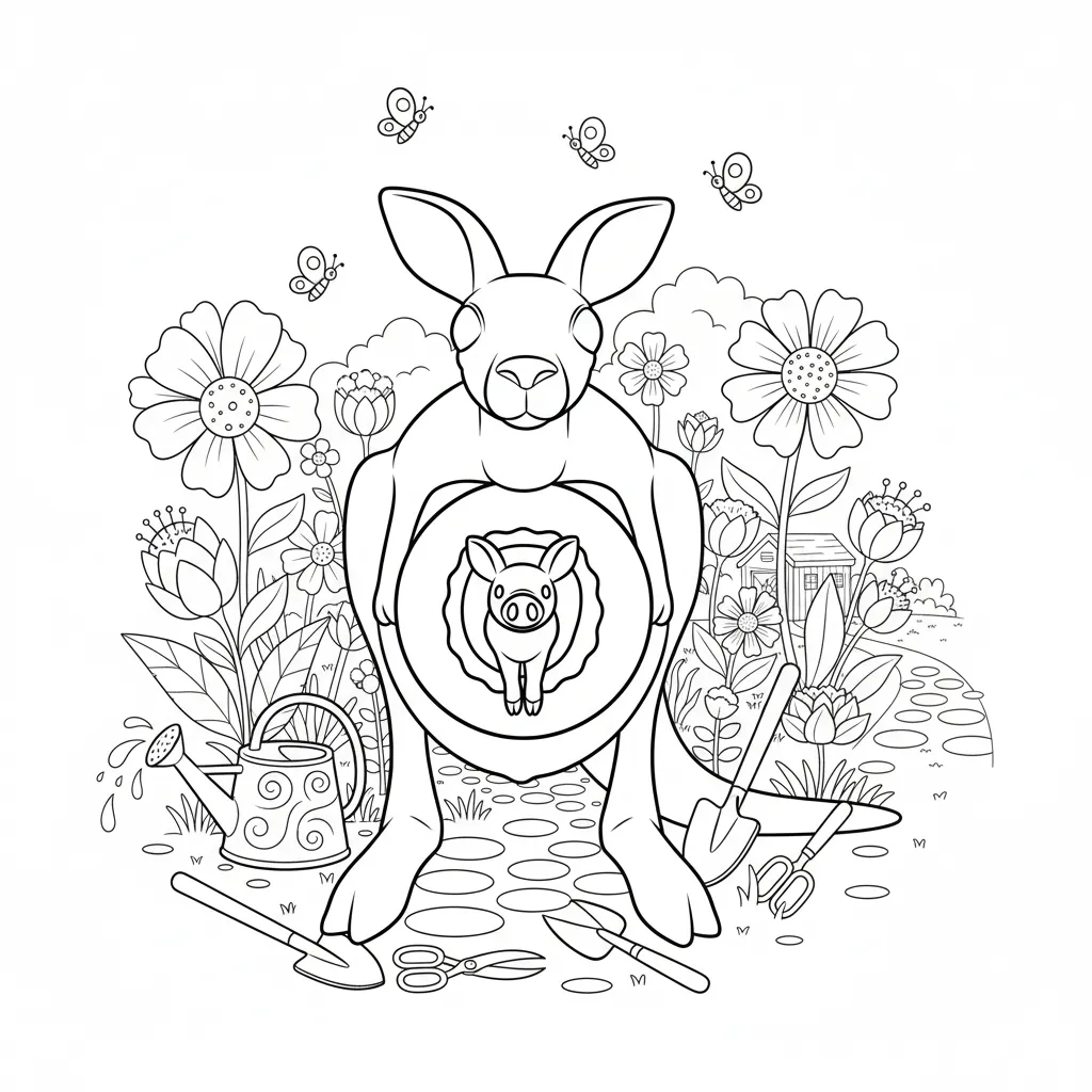 Cocossini Mama para colorear para niño de para imprimir