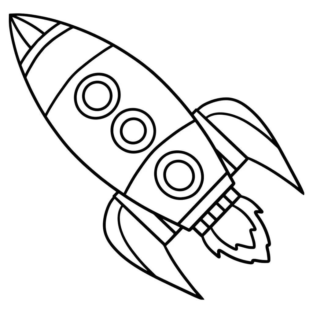 Cohete13 para colorear para imprimir gratis pdf