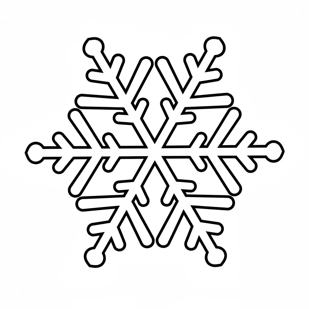 Copos De Nieve 2 para colorear en línea gratis