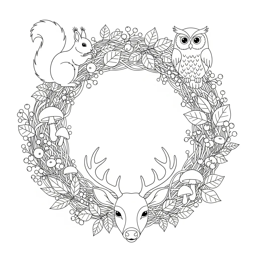 Coronas De Adviento para colorear para niños