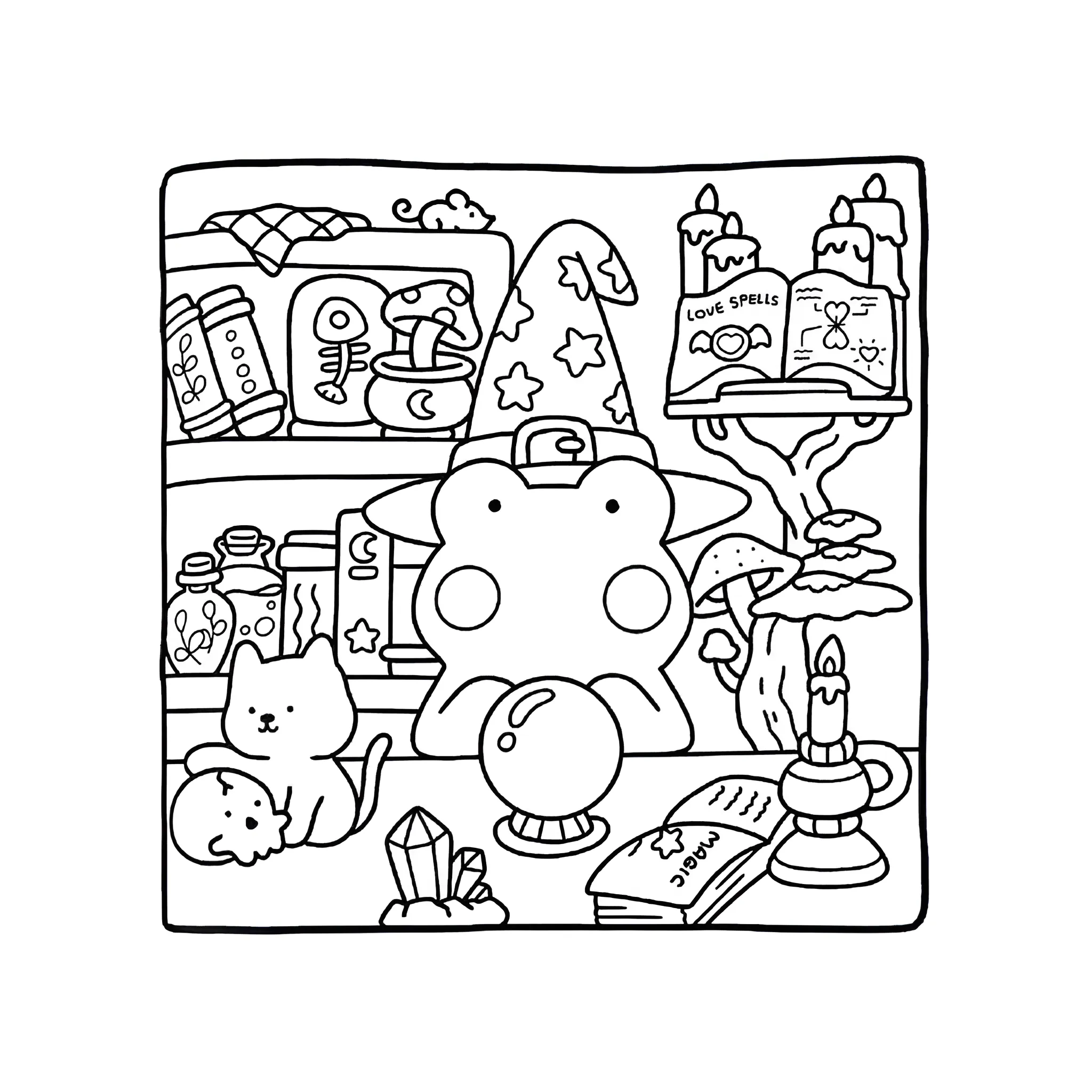 Cozy Friends 15 para colorear en línea