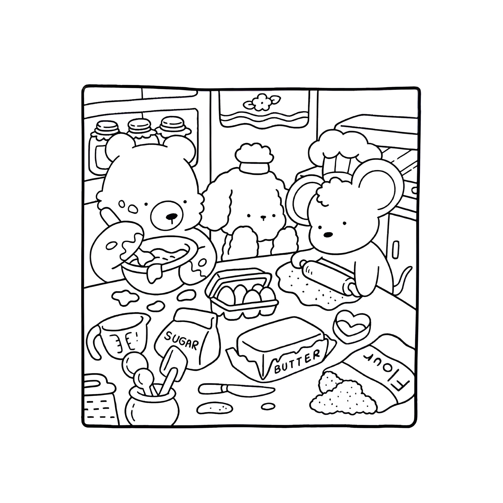 Cozy Friends 19 para colorear para imprimir pdf gratis