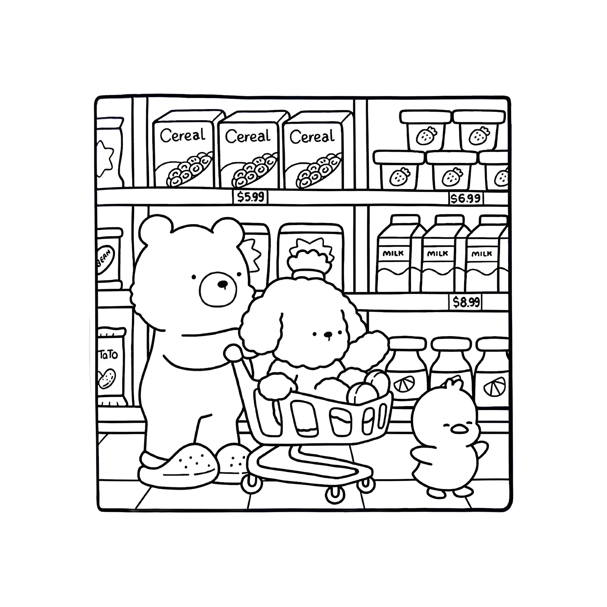 Cozy Friends 23 para colorear para imprimir pdf gratis