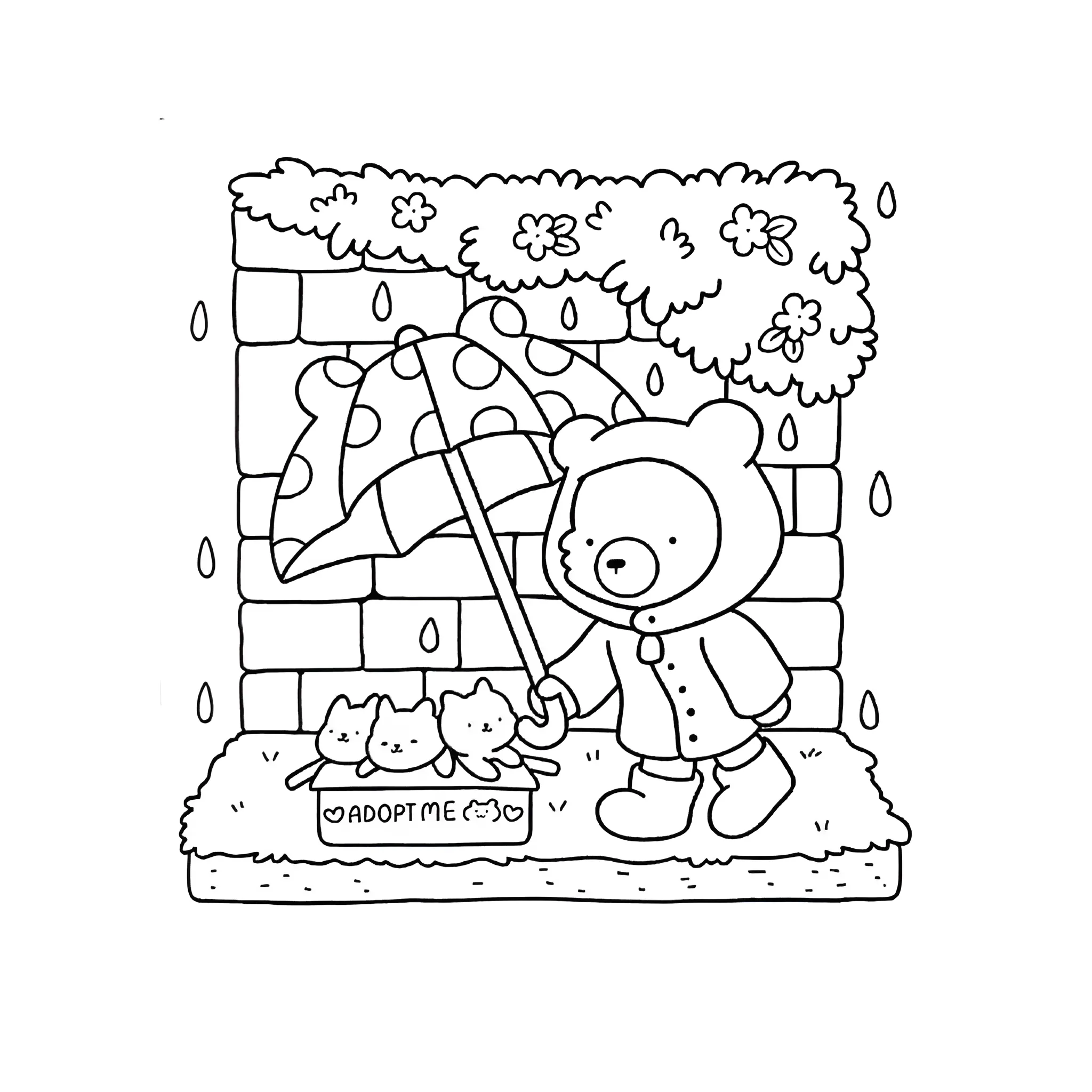 Cozy Friends 30 para colorear para imprimir gratis