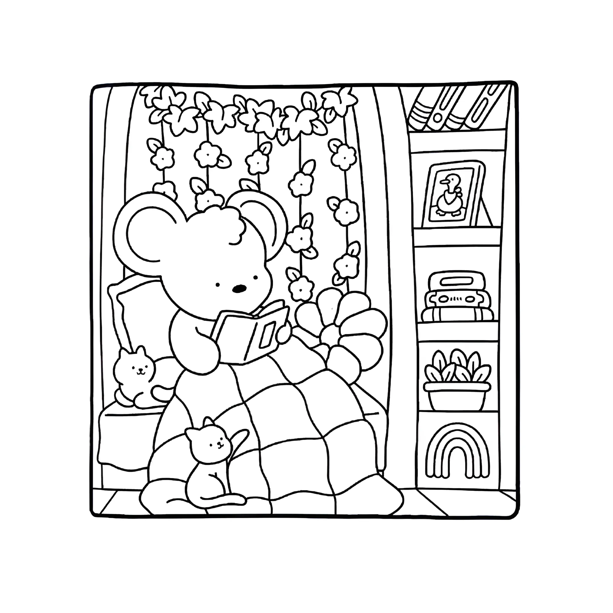 Cozy Friends 34 para colorear y dibujo para imprimir