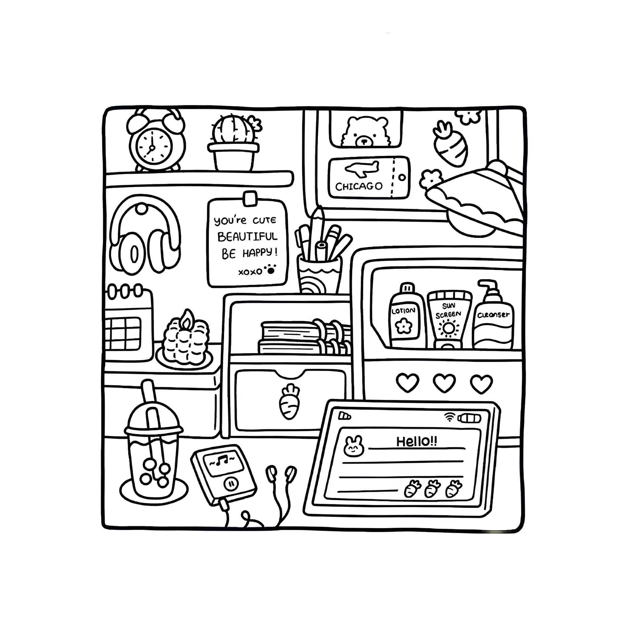 Cozy Friends 35 para colorear de para niños