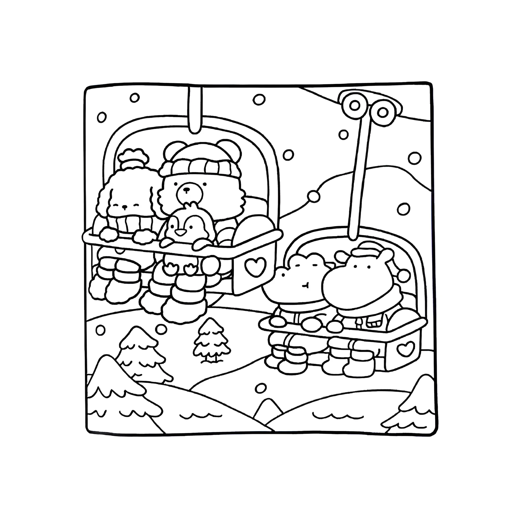 Cozy Friends 36 para colorear para imprimir gratis