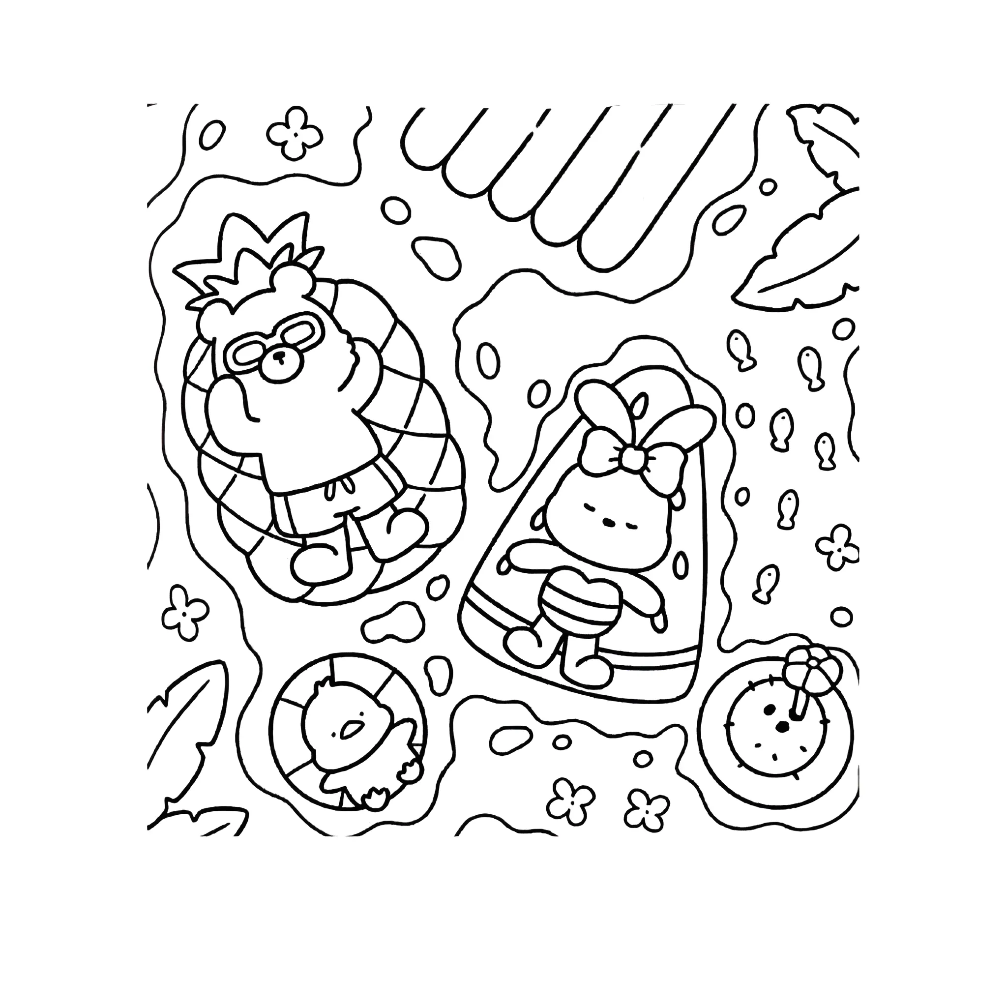 Cozy Friends 7 para dibujar en línea