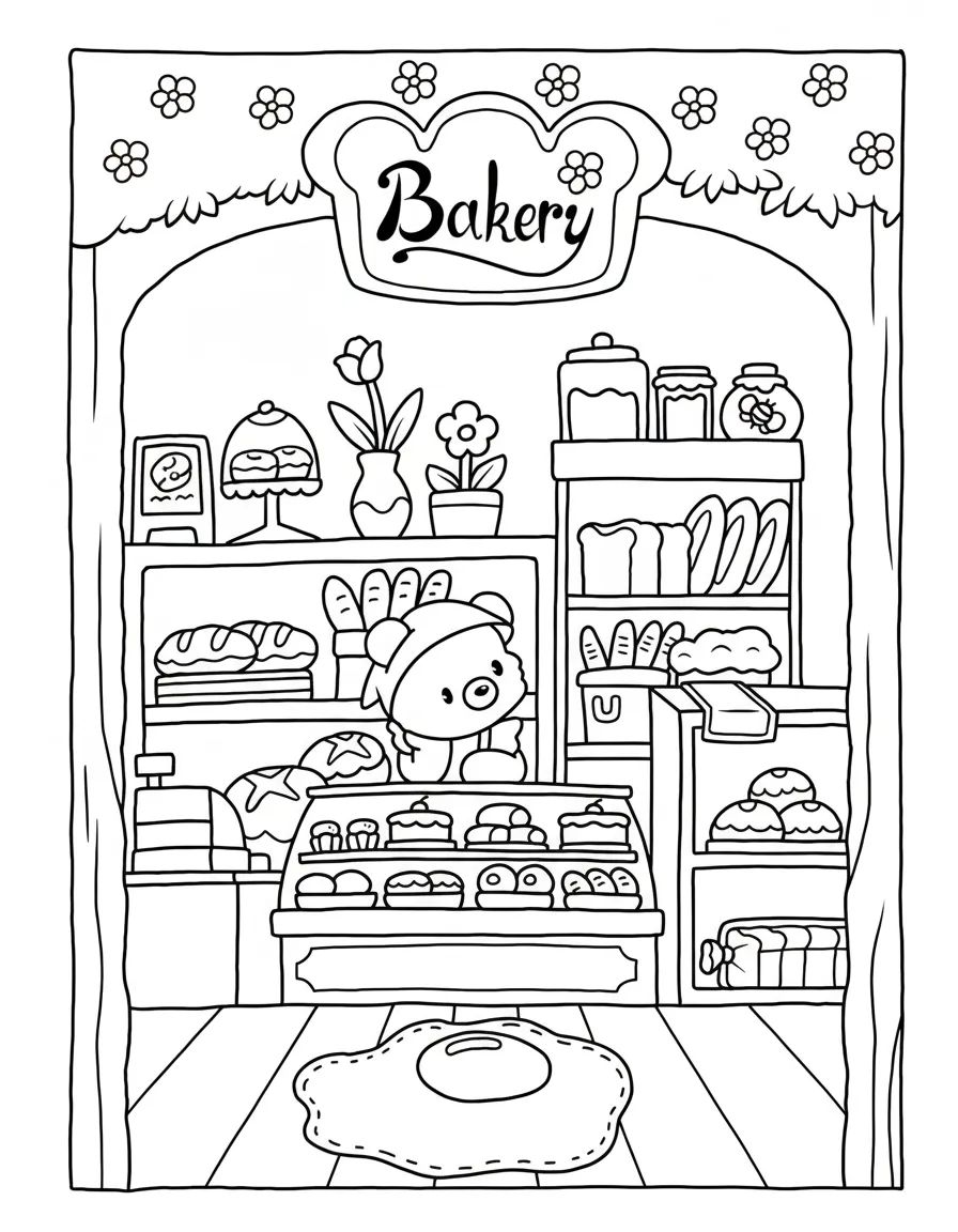 Cozy Spaces para colorear para niños para imprimir