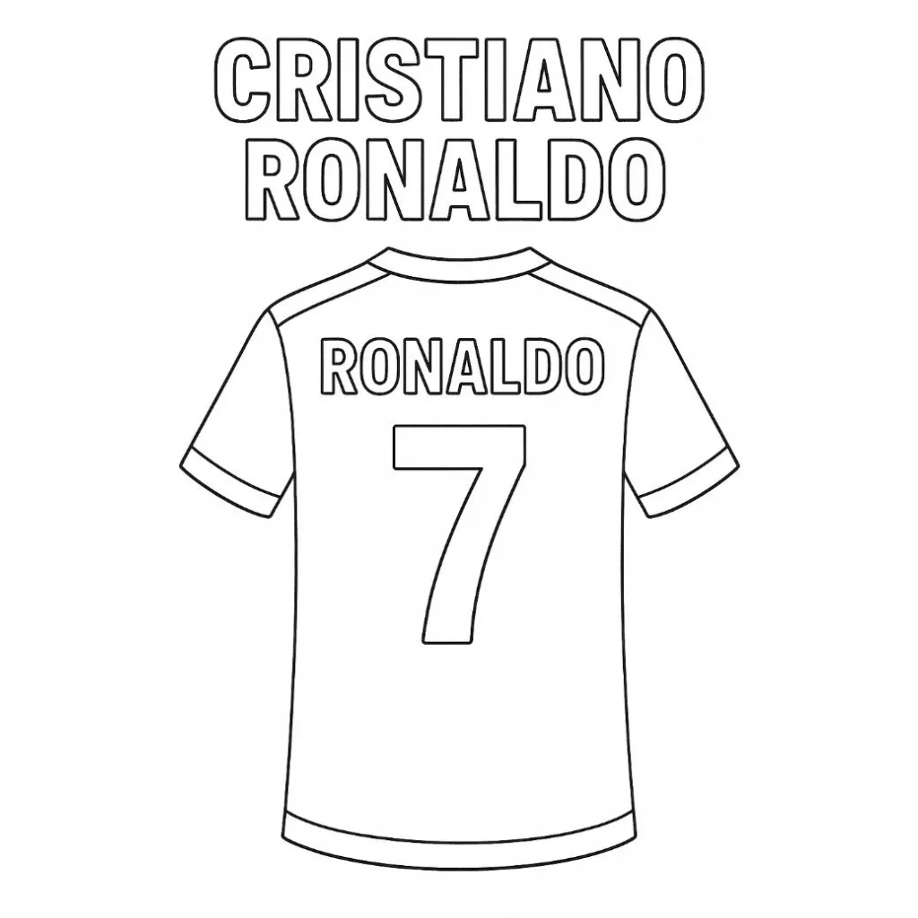 imprimir Cristiano Ronaldo13 para colorear gratis