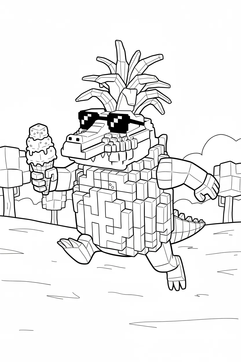 Crocodildo Penisini para colorear para niños