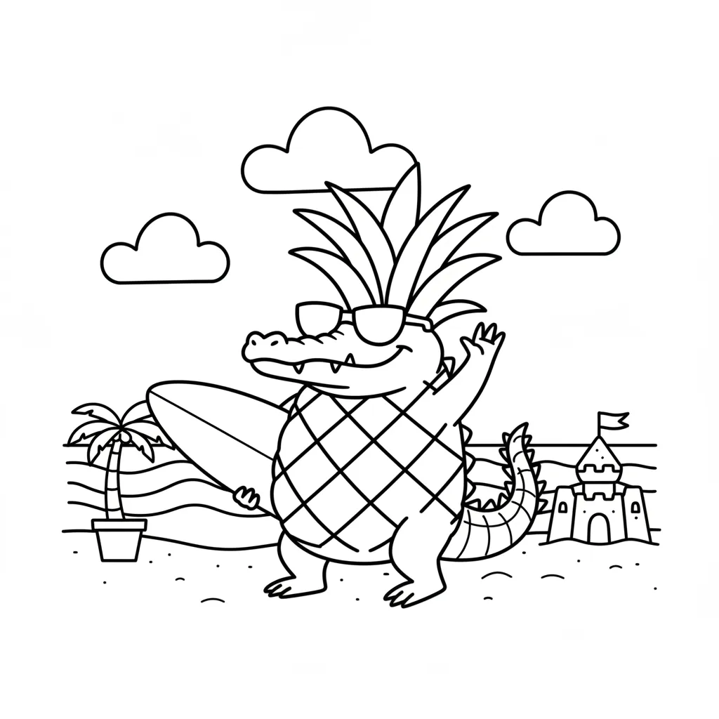 Crocodildo Penisini para colorear para imprimir para niño de 10 años