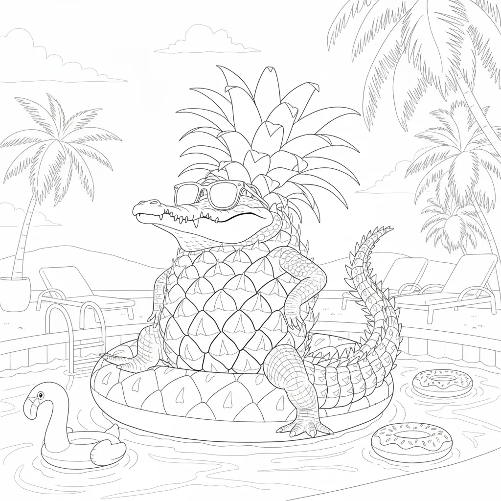 Crocodildo Penisini para colorear para niños 1