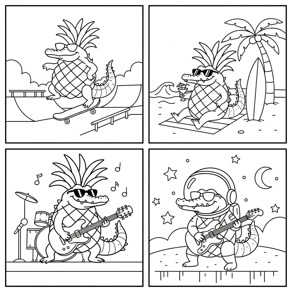 Crocodildo Penisini para colorear para imprimir gratis pdf