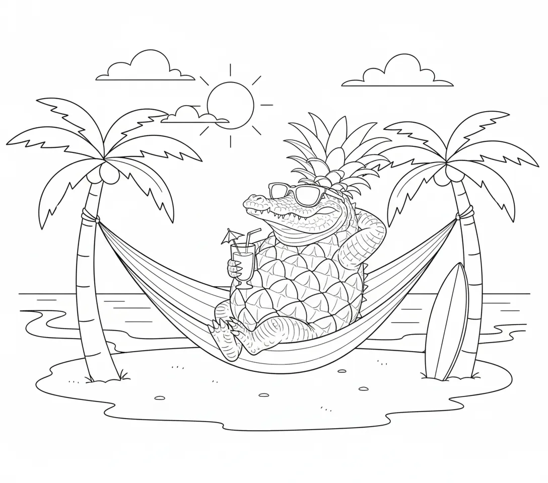 Crocodildo Penisini para colorear para niño de 2 años